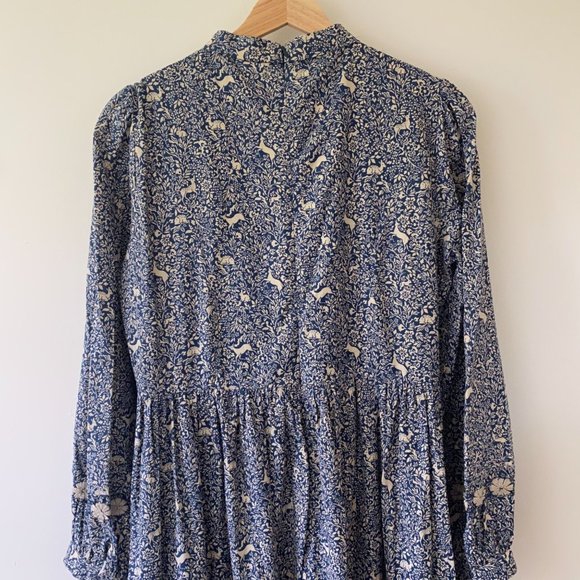 *RARE* Doen Nova Dress Navy Prancing Fawn Deer - Picture 7 of 11